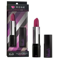 Blush Lipstick Rosé - vodootporni vibrator u crno-roze boji