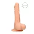 RealRock Dong 7 - реалистични дилдо са тестисима (17cm) - природна боја