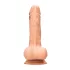 RealRock Dong 7 - реалистични дилдо са тестисима (17cm) - природна боја