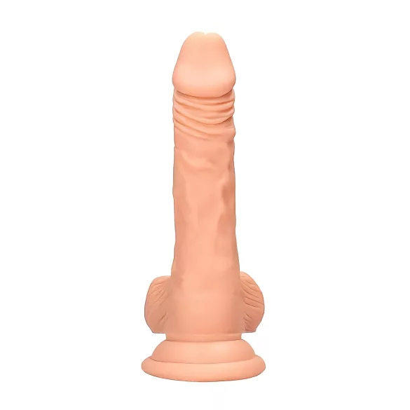 RealRock Dong 7 - реалистични дилдо са тестисима (17cm) - природна боја