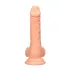 RealRock Dong 7 - реалистични дилдо са тестисима (17cm) - природна боја