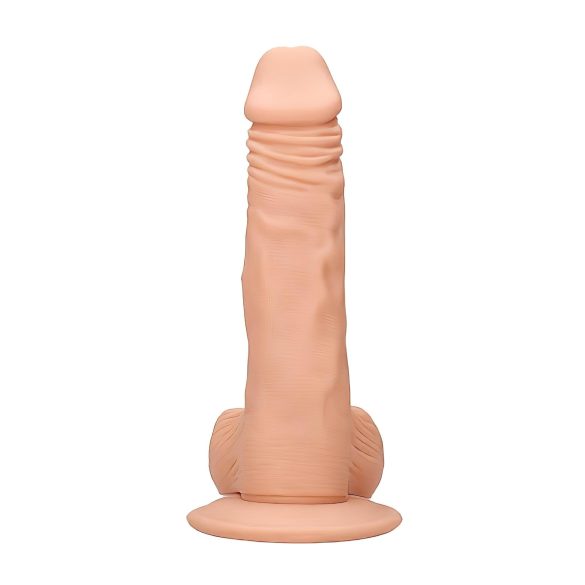 RealRock Dong 8 - realistični dildo sa testisima (20cm) - prirodna boja