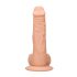 RealRock Dong 8 - realistični dildo sa testisima (20cm) - prirodna boja