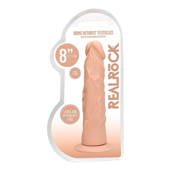 RealRock Dong 8 - realistični dildo (20cm) - prirodni ton