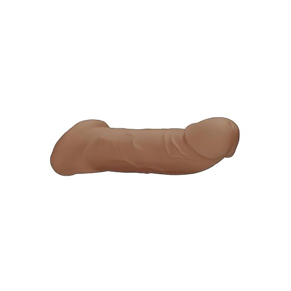 RealRock Penis Rukavac 9 (21,5 cm) - tamna prirodna boja
