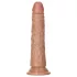 RealRock Slim - realistični dildo 15,5cm (tamna prirodna boja)