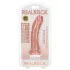 RealRock - realističan dildo sa vakumom - 15,5cm (natur)