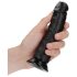 RealRock - realističan dildo sa vakuumom - 15.5cm (crni)