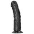 RealRock - realističan dildo sa vakuumom - 15.5cm (crni)