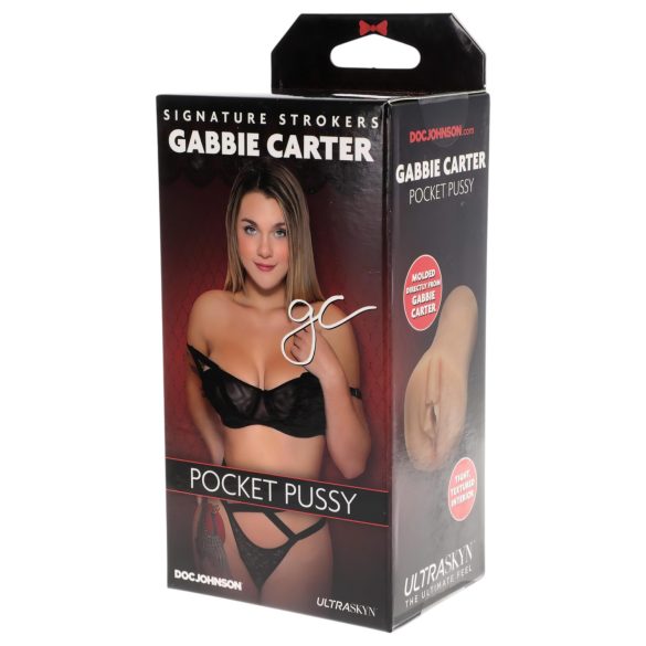 Doc Johnson Gabbie Carter - ultra realistična vagina od Ultraskyn-a (naturel)