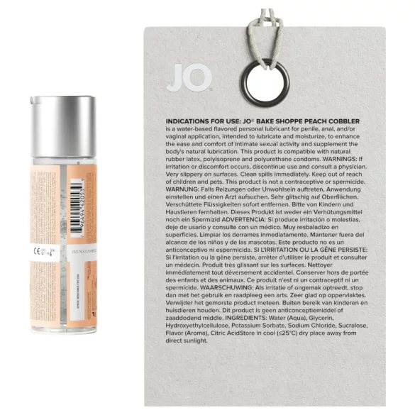 System JO Bake Shoppe - ароматизовани лубрикант, пита од брескве (60 ml)
