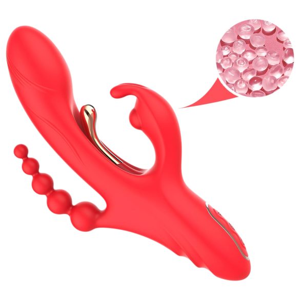 Bestoy - 3 grane, jezički vibrator (crveni)