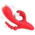 Bestoy - 3 grane, jezički vibrator (crveni)