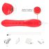 Bestoy - 3 grane, jezički vibrator (crveni)