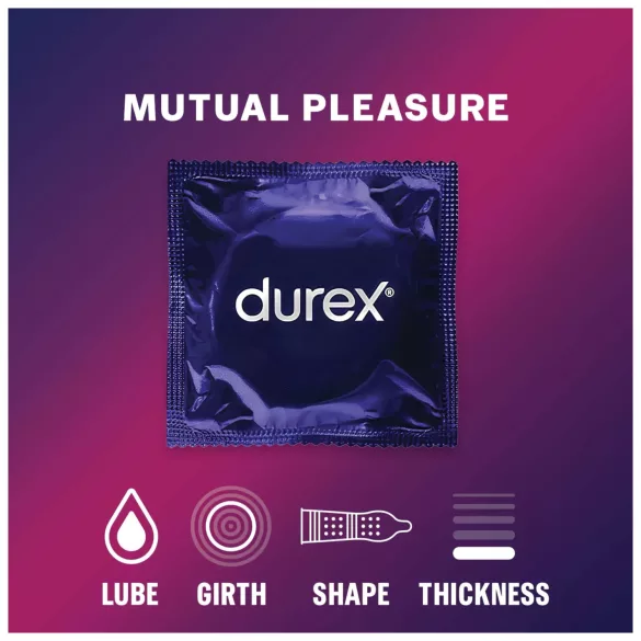 Durex Mutual Pleasure - kondomi za odlaganje ejakulacije (3 kom)