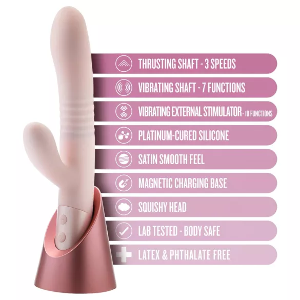 Blush Fraya - vibrator sa klitoralnom ručkom (ružičasti)
