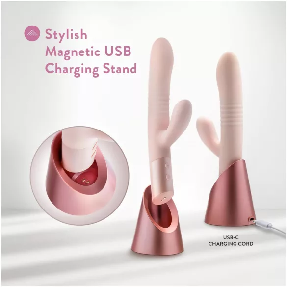 Blush Fraya - vibrator sa klitoralnom ručkom (ružičasti)