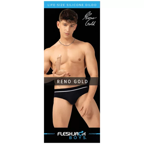 Fleshjack Reno Gold - realistični dildo (natur)