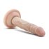 Dr. Skin 5 - realist. dildo sa vakumom - prirodno (14,5cm)