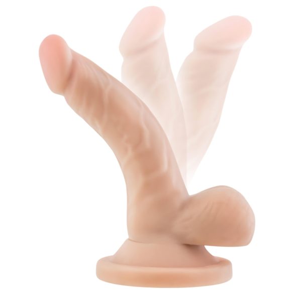 Dr. Skin 4 - Prirodni dildo sa testisima i vakumom (12cm)