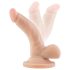 Dr. Skin 4 - Prirodni dildo sa testisima i vakumom (12cm)