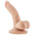 Dr. Skin 4 - Prirodni dildo sa testisima i vakumom (12cm)