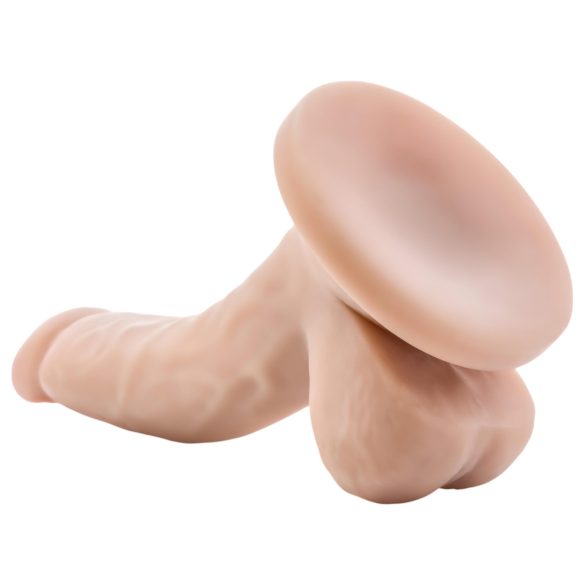 Dr. Skin 4 - Prirodni dildo sa testisima i vakumom (12cm)