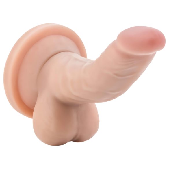 Dr. Skin 4 - Prirodni dildo sa testisima i vakumom (12cm)