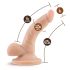 Dr. Skin 4 - Prirodni dildo sa testisima i vakumom (12cm)
