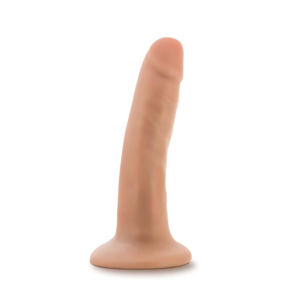 Dr. Skin 5,5 - Pravi dildo sa vakumom - prirodna boja (14cm)