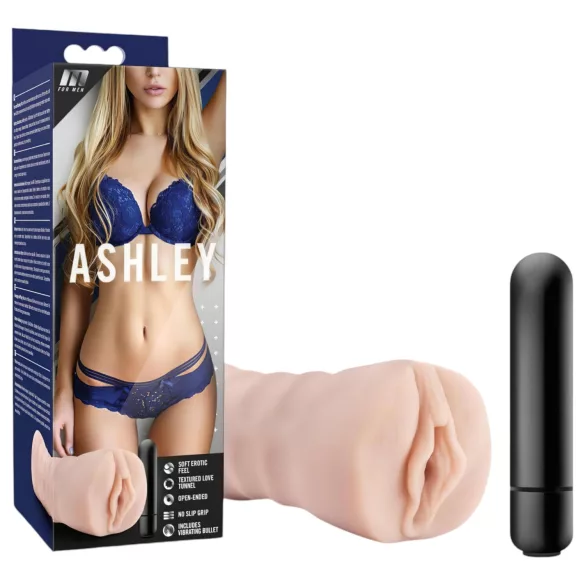 M for Men Ashley - Vibrirajuća prirodna vagina