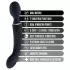 Blush Lush - 2 u 1 wand i G-tačka vibrator (crni)