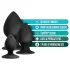Analne Avanture Platinum Stout - set analnih čepova - 3 kom (crna)