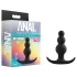Analne Avanture Platinum - perličasti analni plug (crni)