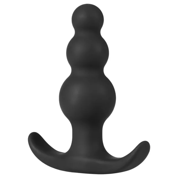 Analne Avanture Platinum - perličasti analni plug (crni)
