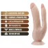 Dr. Skin 8 - Dupli Dildo sa Vakuumom (Natur)