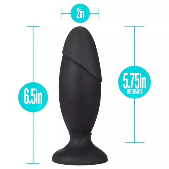 Anal Avantura Platina Raketa - veliki analni plug (crni)