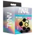 Anal Adventures L – perlasti analni dildo (crni)