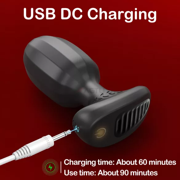 AlvUp - pametni analni vibrator (crni)