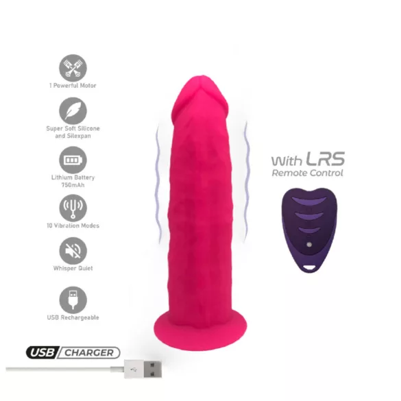 Silexd - Vibrator sa daljinskim i usisnom čašom (roze)