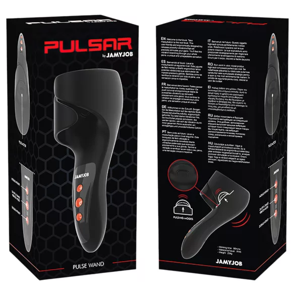 JamyJob - pulsirajući vibrator za glavić (crni)