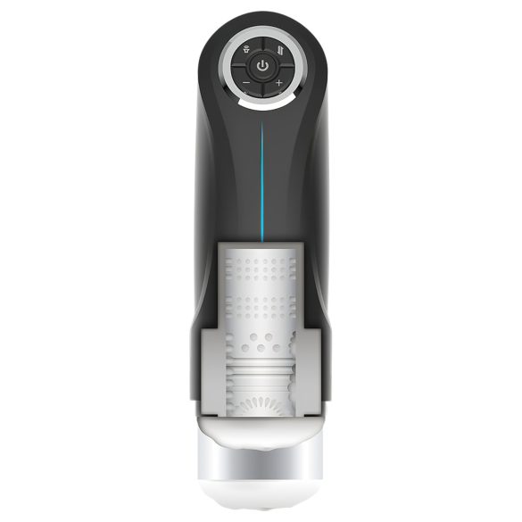 JamyJob - Vibrirajući masturbator sa pokretnom mehanikom (crni)