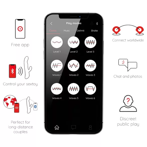 Oninder Oslo - rotirajući vibrator sa fleksibilnom klitorisnom ručicom (crni)
