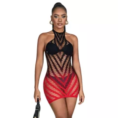   Subblime 952242 - mrežasta haljina s preliva - (crvena) - XS-M