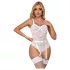Subblime 954291 - lančani, providni bodi set - bela (L-XL)