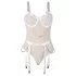 Subblime 954291 - lančani, providni bodi set - bela (L-XL)