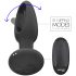 Addicted Toys - pokretni jezični analni vibrator (crni)