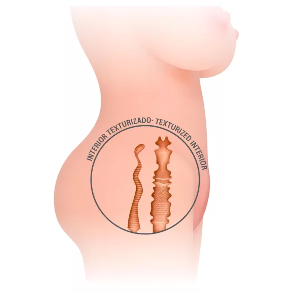 Intense Deep Touch Jesse - realistični torzo masturbator (prirodno)