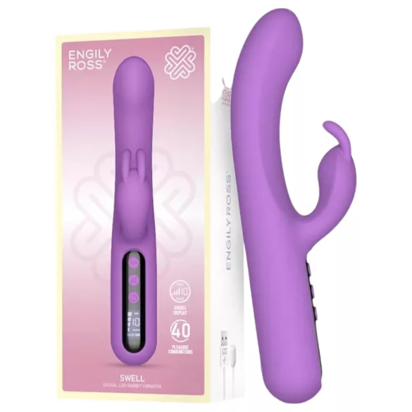 Engily Ross Swell - punjivi digitalni vibrator sa klitoralnom rukom (ljubičasti)