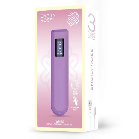 Engily Ross Whim - bežični digitalni štapni vibrator (ljubičasti)